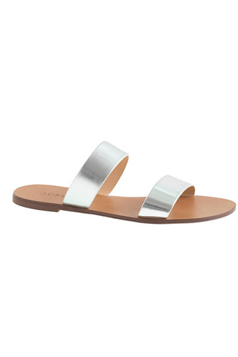 J. Crew Malta Mirror Sandals, $78