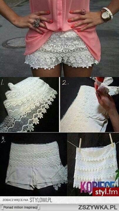 Layered Lace Shorts