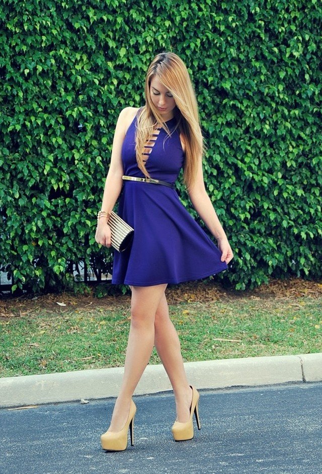 Lovely Blue Short Dress