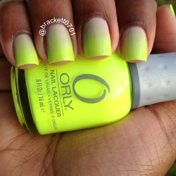 Neon Yellow Nails