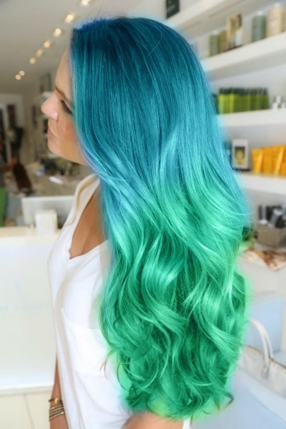 Ombre Blue Hair