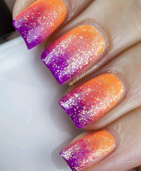 Ombre Glitter Nails