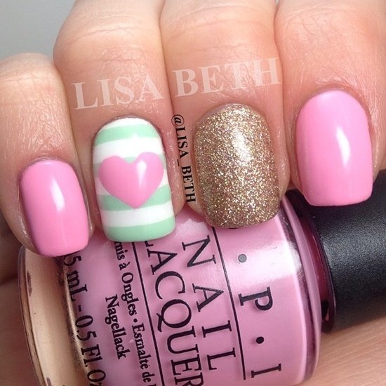 Patel Pink Nail Design Idea