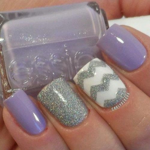 Purple Nail Design Idea