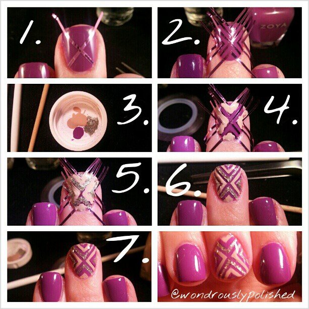 Purple Nail Design