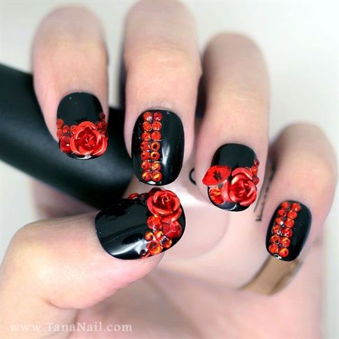 Red Rose Nails