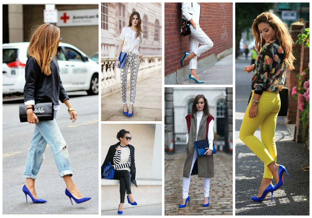 Stylish Outfit Ideas with Navy Blue Pumps