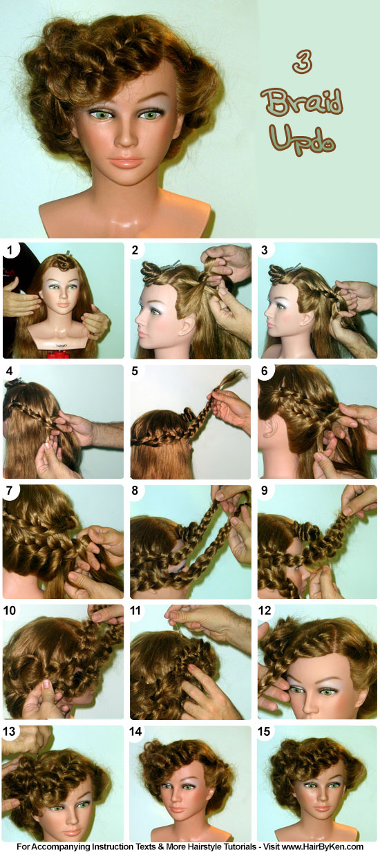 Three Braid Updo