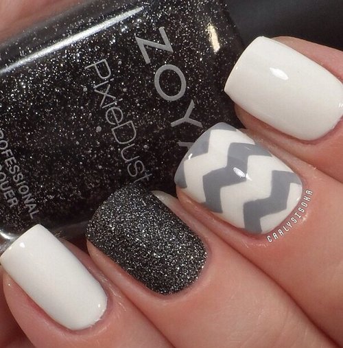 White Nail Design Idea