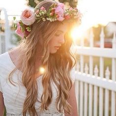 Wonderful Holiday Look with Flower Crown
