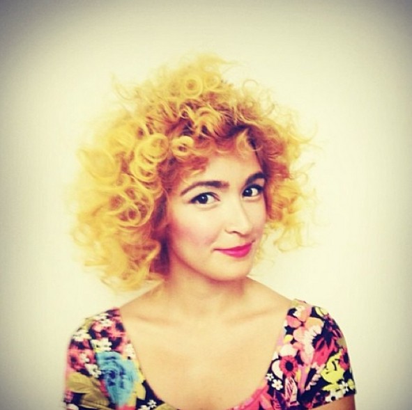 Sunflower Yellow Hairstyle for Spring