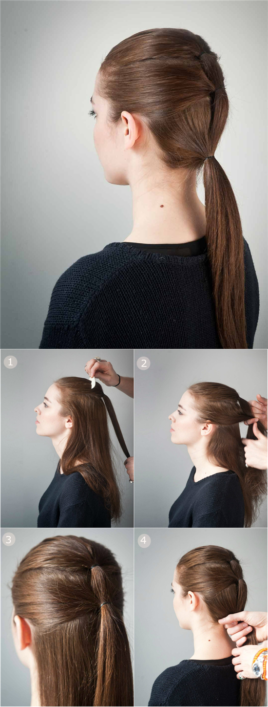 Arranged Ponytail HairstyleTutorial