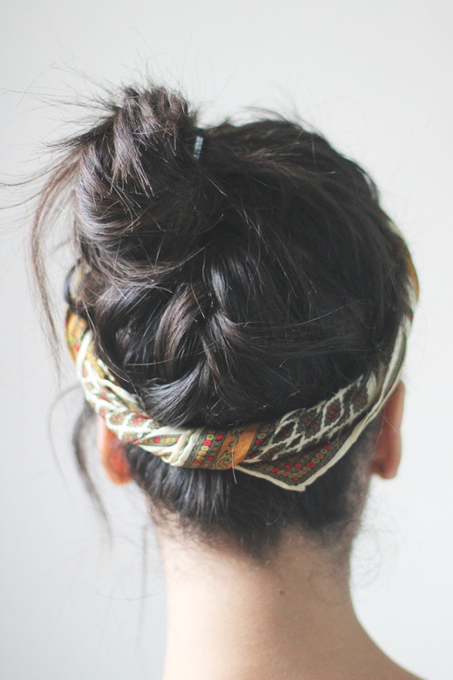 Black Braided Bun