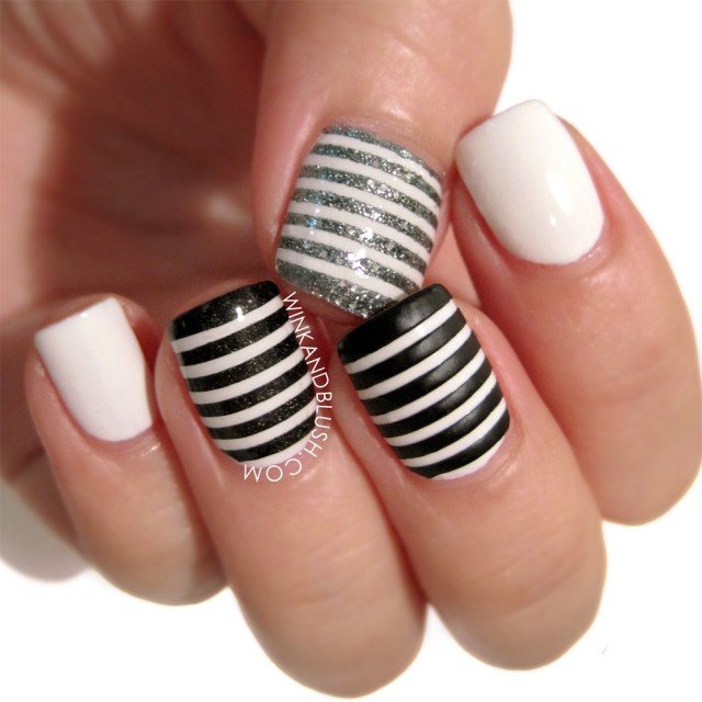 Black Grey and White Stripes