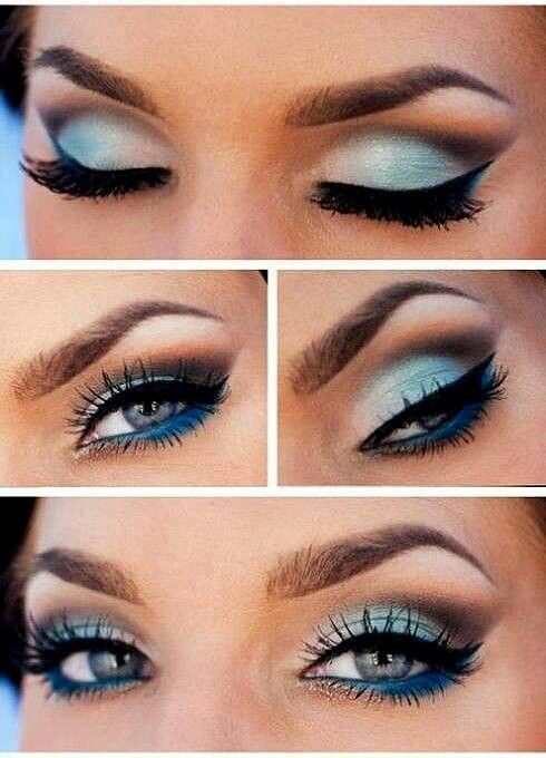 Makeup tips to make blue eyes look bigger