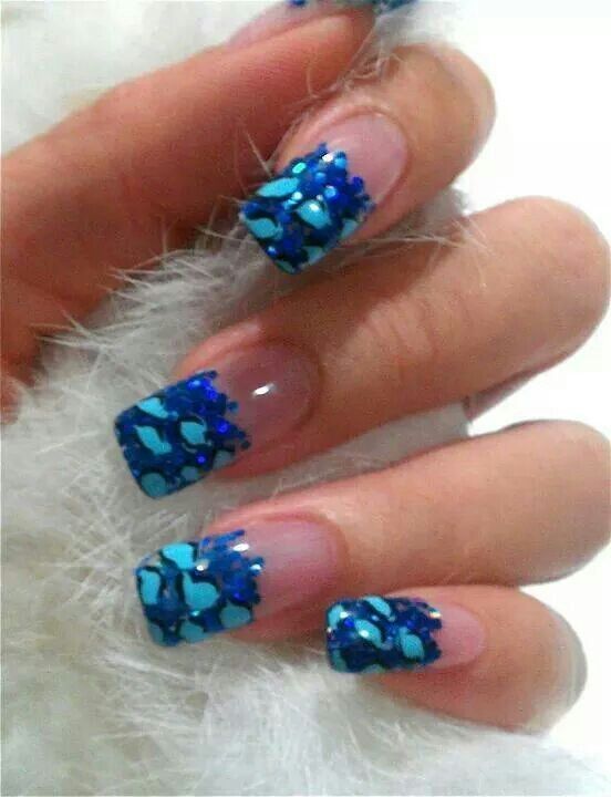Blue Gel Nails