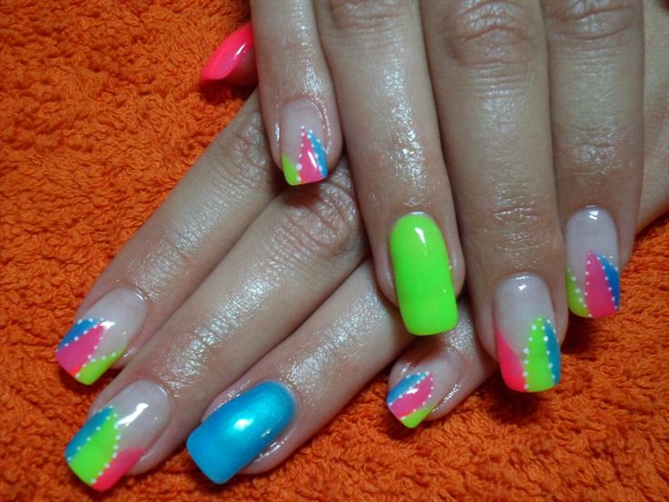 Bright Color Nails