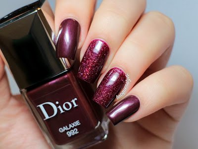 Burgundy Nail Design