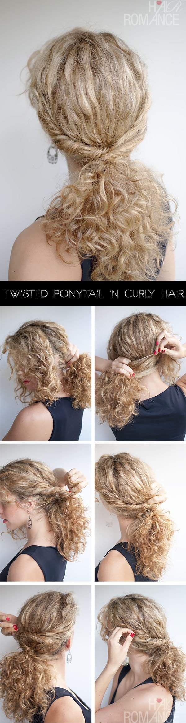 Chic Twisted Ponytail Hairstyle Tutorial for Women