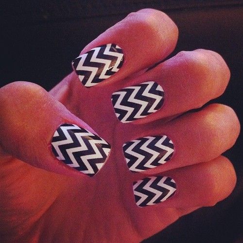 Classic Chevron Nails