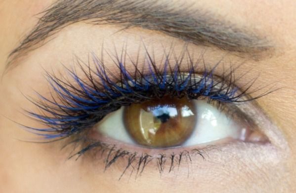 Colored Mascara Look