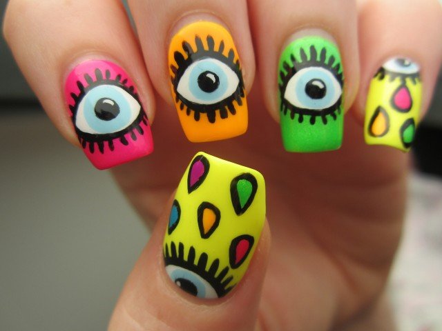 Cute Neon Nails