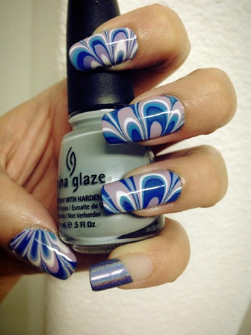 18 Ways to Make DIY Water Marble Nail Looks - Pretty Designs