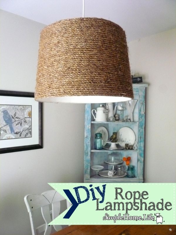DIY Rope Lampshade