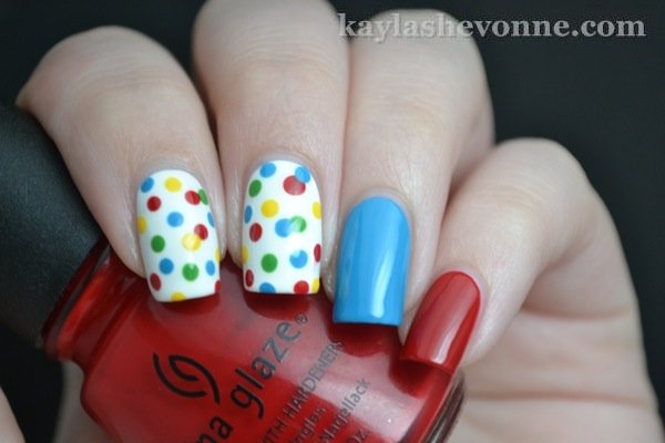 Dotted Nail Design