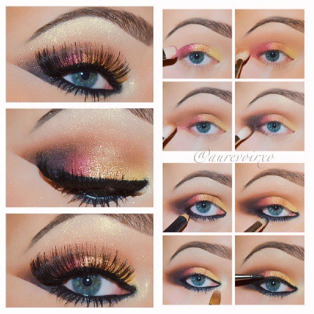 Dramatic Colorful Eye Makeup Tutorial