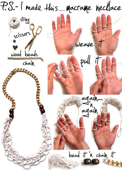 Easy Rope Necklace Tutorial