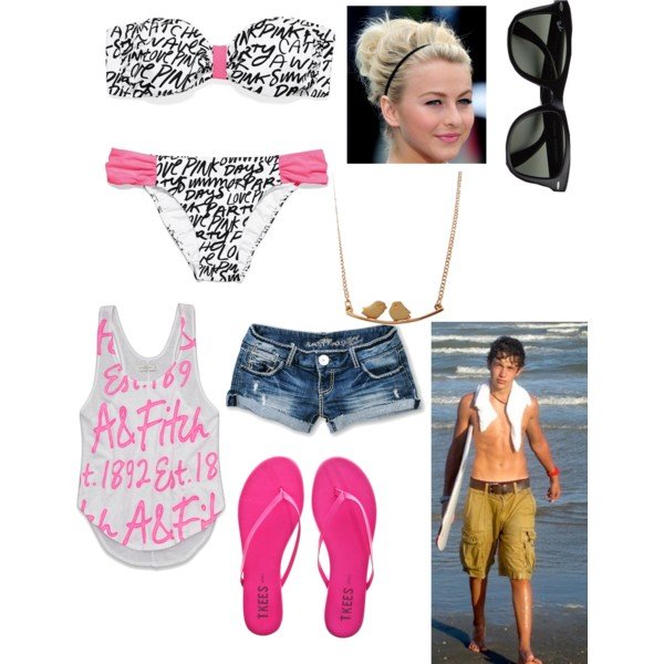 Faddish Beach Polyvore Combination