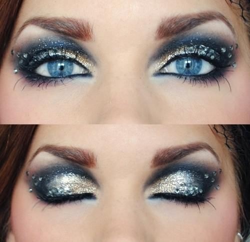 Glittery Eye Makeup Look