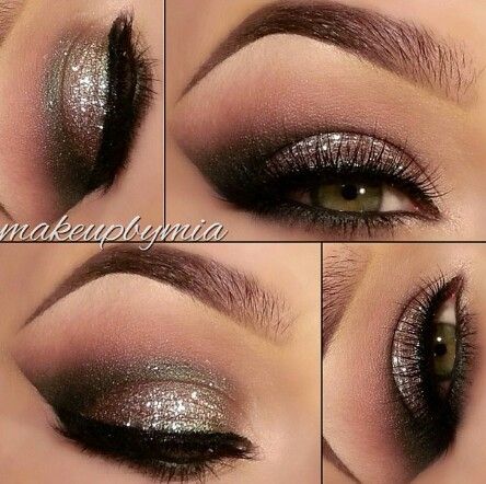 Glittery Eye Makeup Look