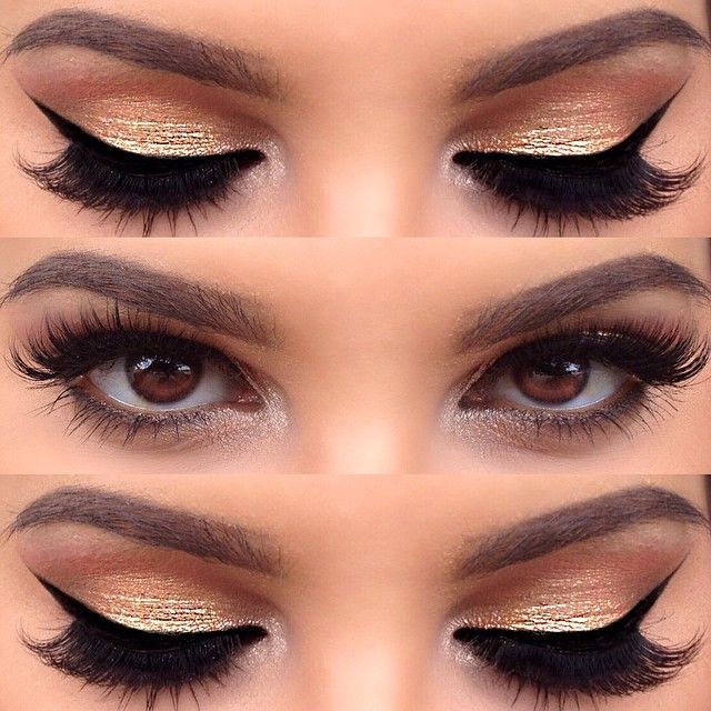 Golden Eye Makeup Look