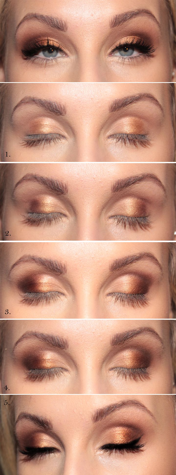 Golden Eye Makeup Look Tutorial