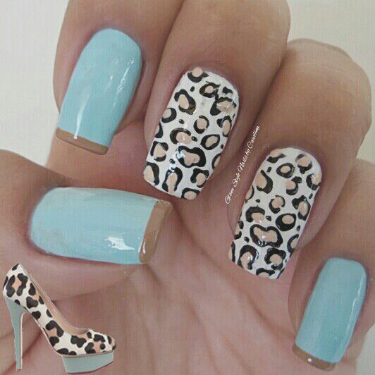 Heels Inspired Nail Art Design