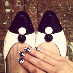 Heels Inspired Nail Art Design