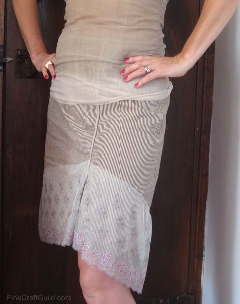 Knee-height Lace Skirt
