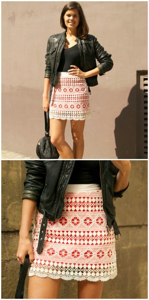 Lace Pencil Skirt