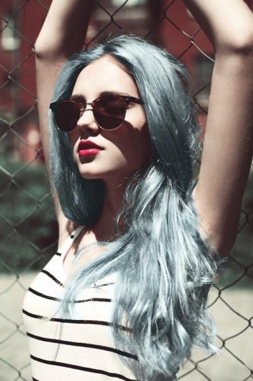 Long Blue Hair