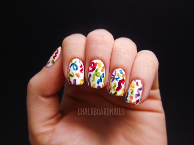 Lovely Nail Design for Birthday