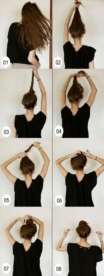 Messy Top Bun