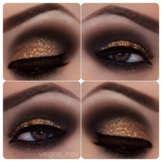 Metallic Smokey Eye Makeup