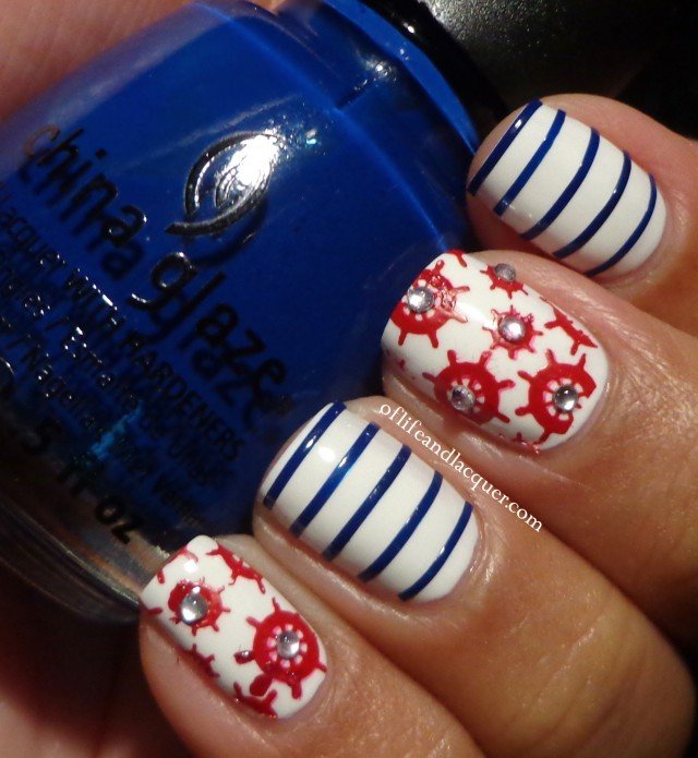 Nautical Nail Art