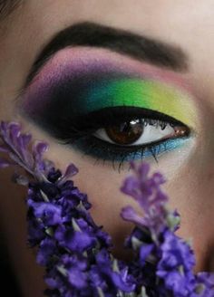 Neon Eye Makeup