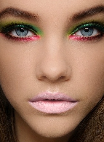 Neon Green and Pink Eye Makeup Tutorial