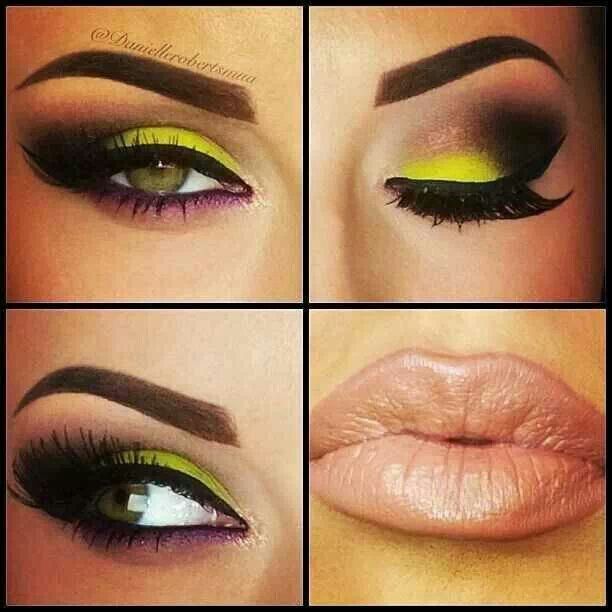 Neon Yellow Eye Makeup Tutorial