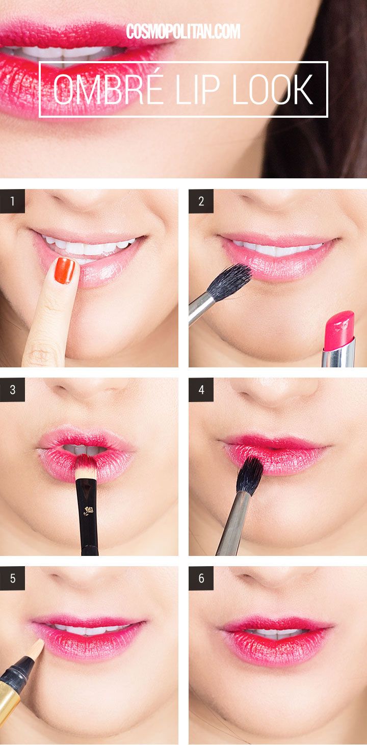 Ombre Makeup Lips Look