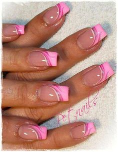 Pink French Nails